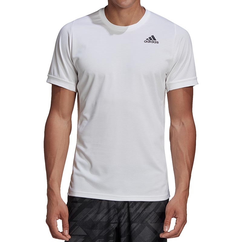Adidas Heat Ready Freelift Solid Men's Tennis Tee White