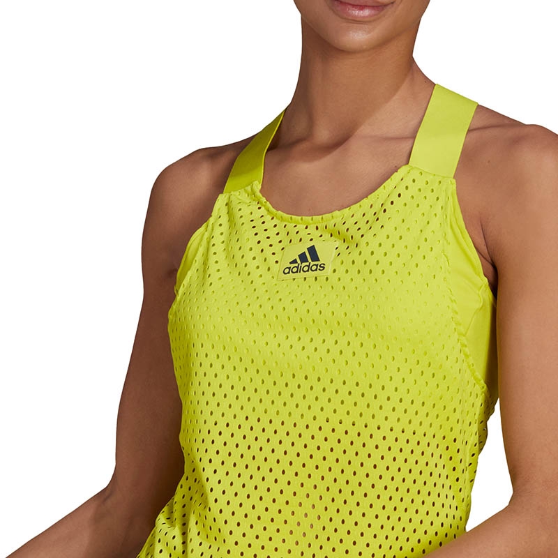 Adidas Prime Blue Y Women's Tennis Tank Yellow/navy