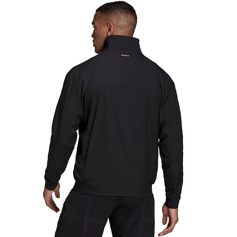 Adidas Stretch Woven Men's Tennis Jacket Black