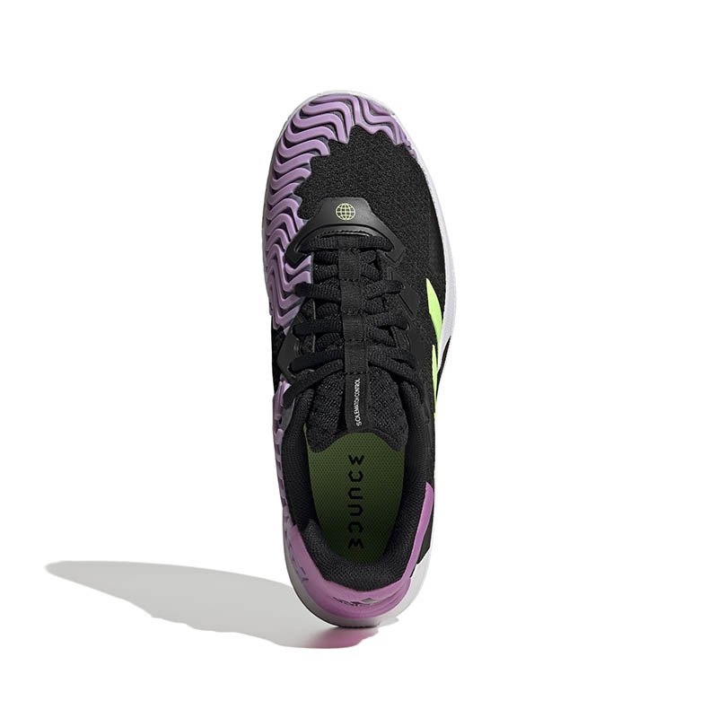 Adidas SoleMatch Control Men's Tennis Shoe Black/green/lilac