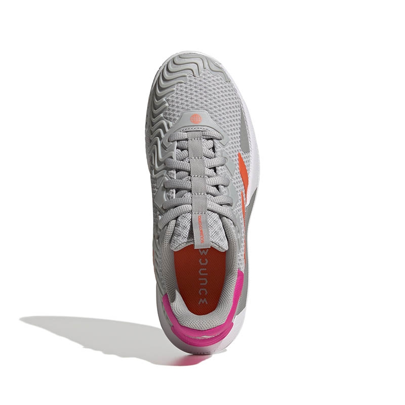 Adidas SoleMatch Control Women's Tennis Shoe Grey/orange/pink