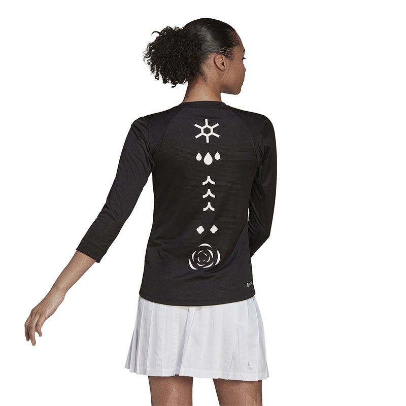 Adidas Paris Freelift Long Sleeve Women's Tennis Top Black
