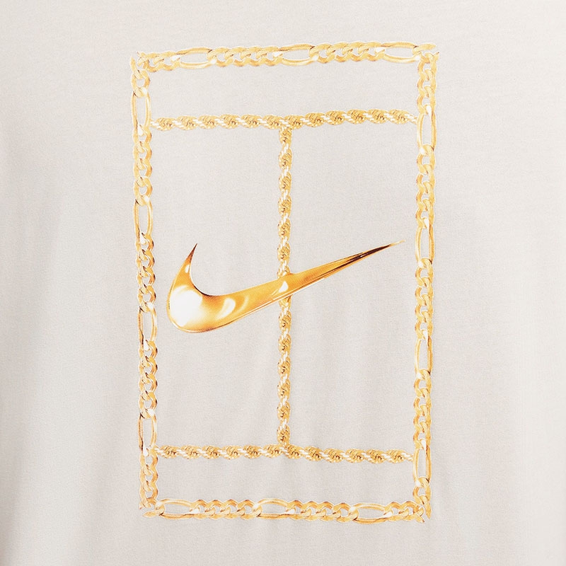 Nike Court Heritage Men's Tennis Tee Lightorewoodbrown