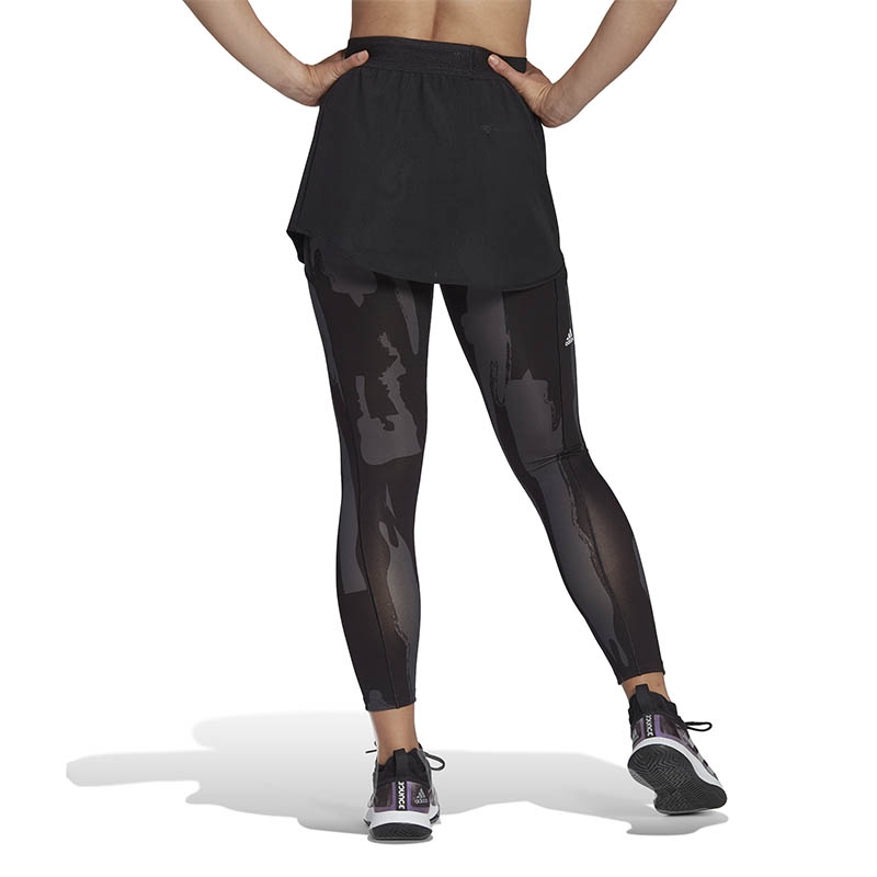 lengua colonia Usual Adidas New York 2 In 1 Women's Tennis Tight Carbon/black