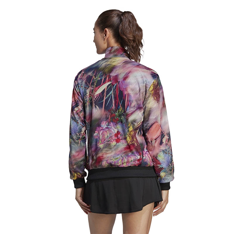 Adidas Melbourne Reversible Women s Tennis Jacket Black multicolor