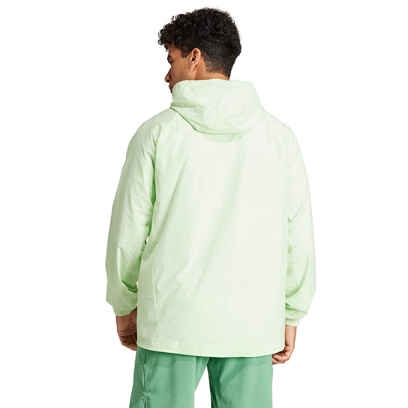 ジャケット・アウター niceness robby herill ulterior A.PRESSE Adidas Pro Men's Tennis Cover-Up Green