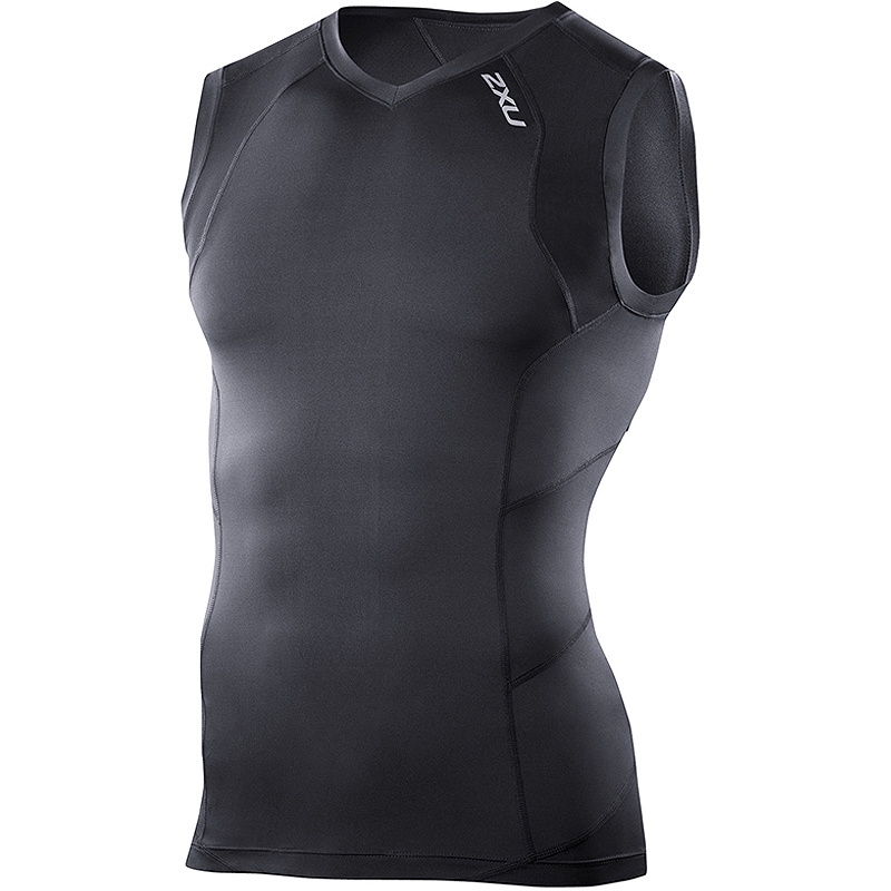 2XU Compression Sleeveless Men's Shirt Black/black