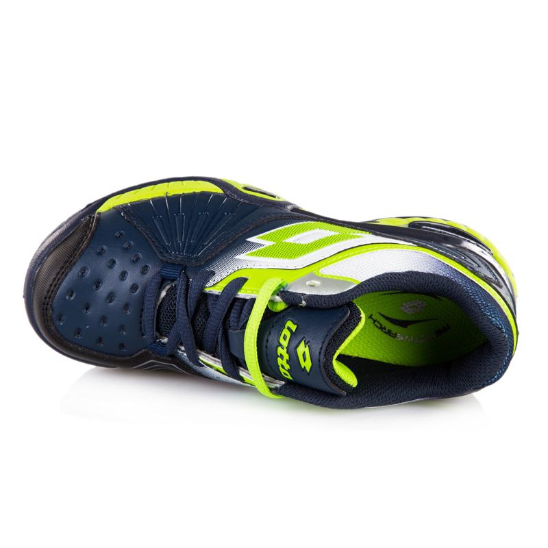 Lotto Raptor Ultra IV Junior Tennis Shoe Aviator/fluogreen