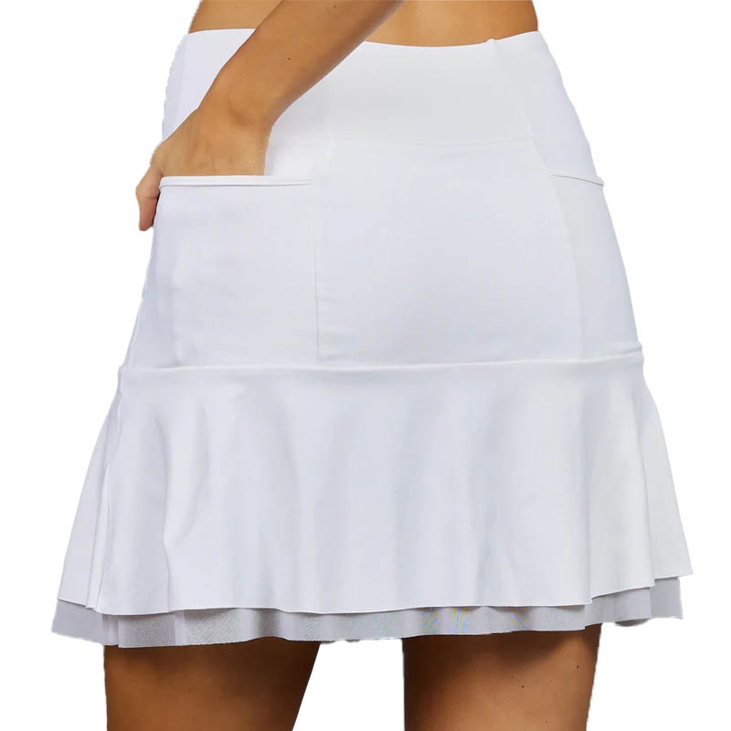 Denise Long Breeze Women's Tennis Skirt White
