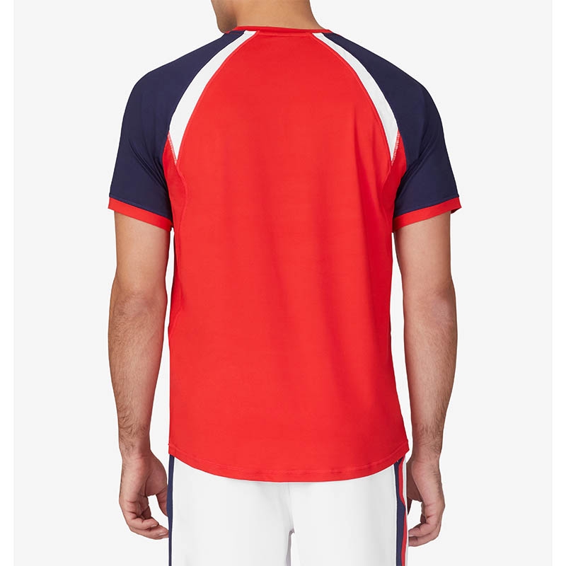 Fila Essentials Men's Tennis Crew Red/white/navy