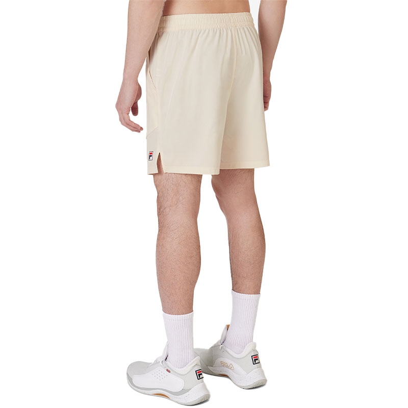 ■FILA■ F BOX JACQUARD SPORTY SHORT WHI 2000FO252TR10X00110 Fila Woven Court 7 Men's Tennis Short Beige/khaki