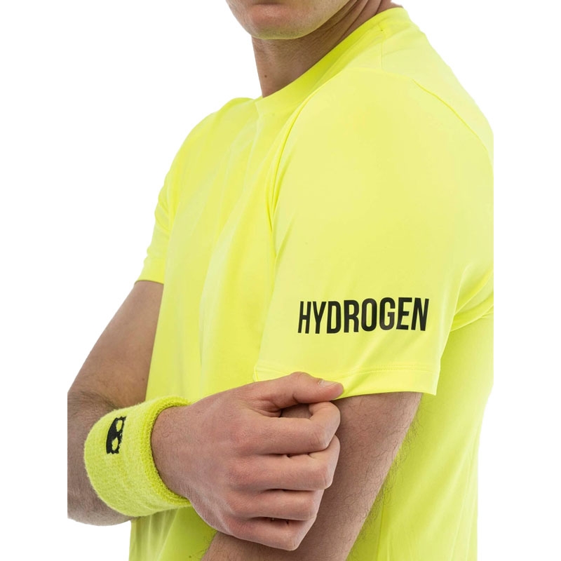 【HYDROGEN】 Uni Basic L/S T-Shirt ★ Regular Fit Spectrum Tech T-Shirt (White) - Hydrogen Tennis Clothing
