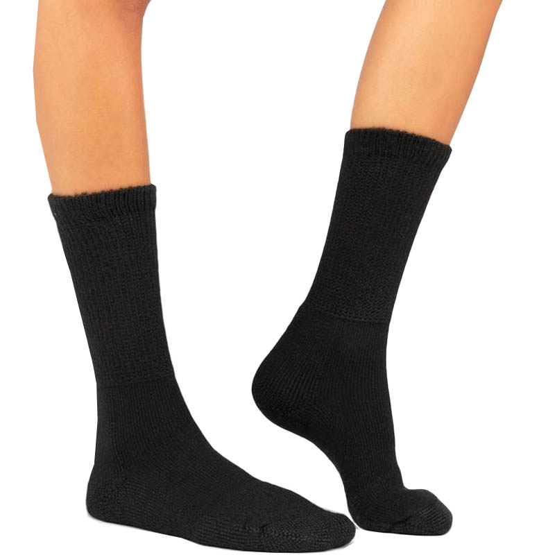 Thorlos Crew Men's Tennis Socks Black