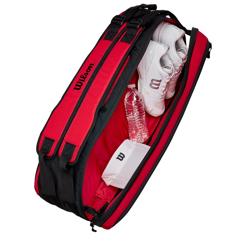 Bolso Raquetero de Tenis Wilson Super Tour 6PK RED 