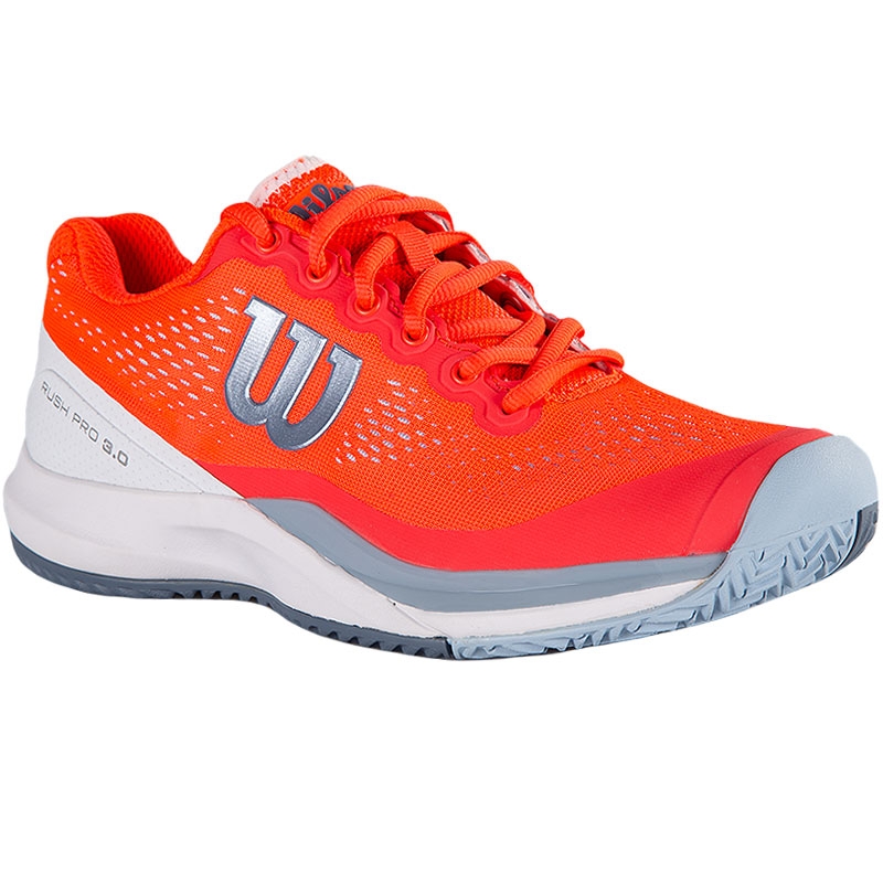 Wilson Rush Pro 3.0 Women's Tennis Shoe Coral/white