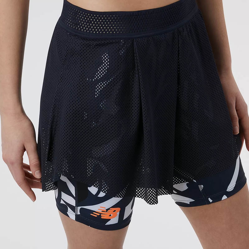 New Balance Printed Tournament Mesh Women's Tennis Short Black