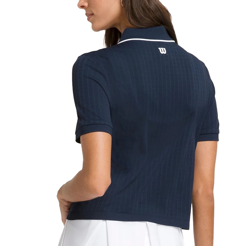 Wilson Center Court Seamless Women's Tennis Polo Navy