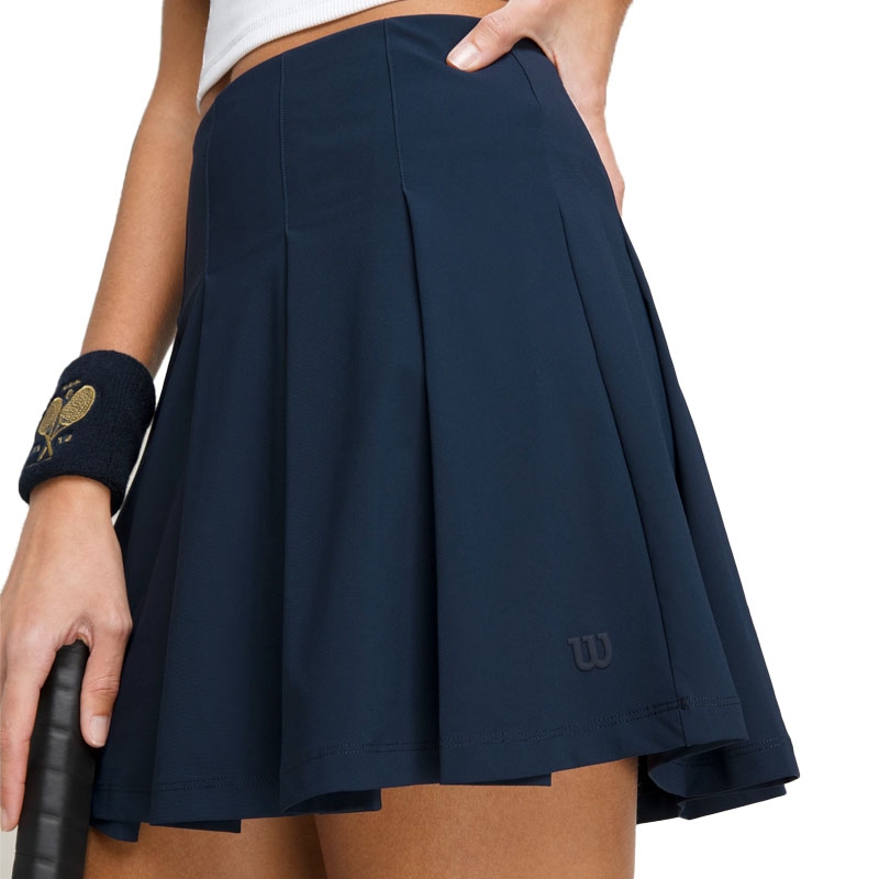 ワンピース Pleated Tennis Skirt Navy Wilson Classic Pleatead Women's Tennis Skirt Navy