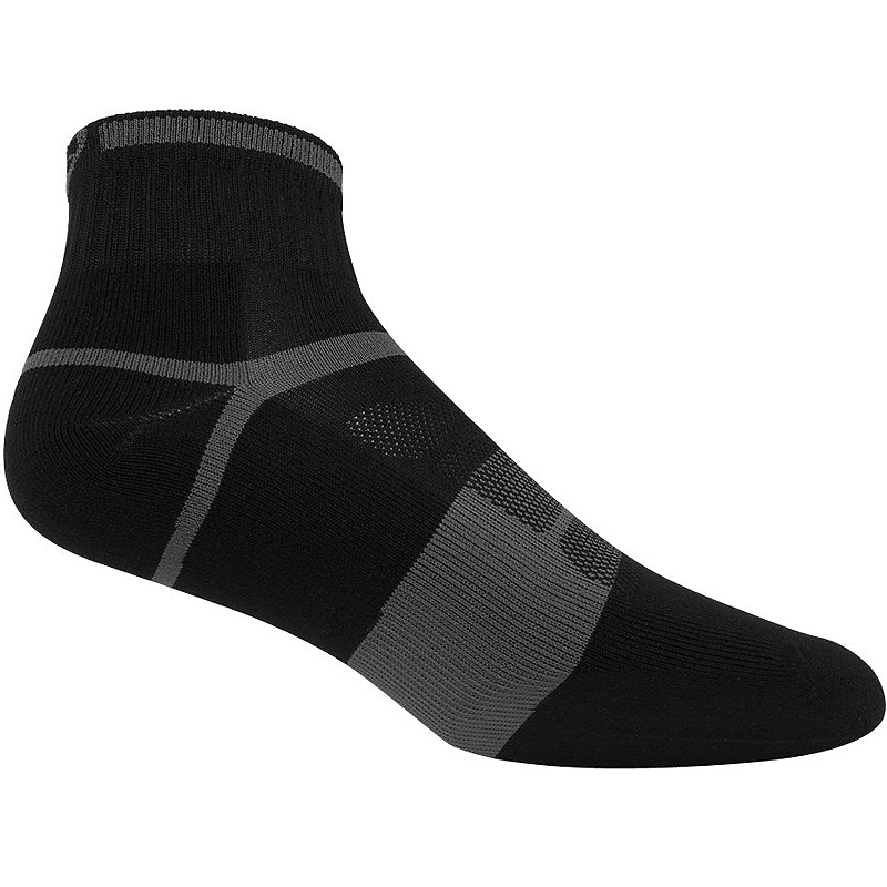 Asics Quick Lyte Cushion Quarter Men's Tennis Socks Black