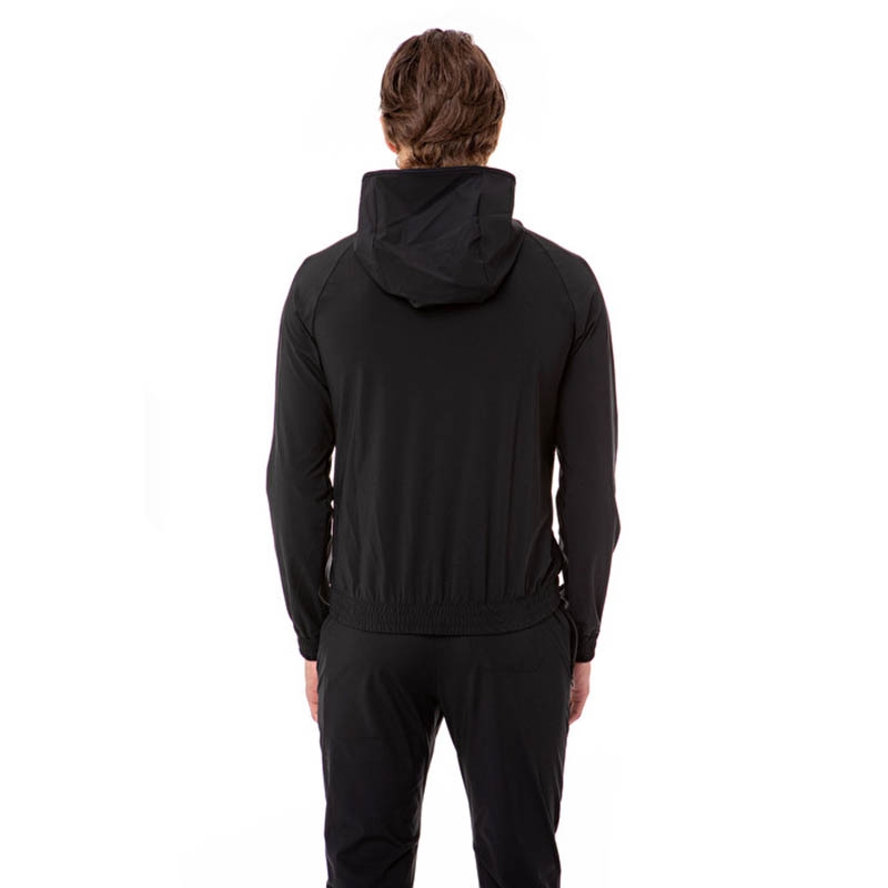 Hydrogen Tech Full Zip Men's Tennis Sweatshirt Black