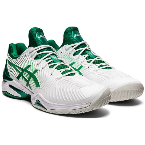Asics Court FF Novak Men's Tennis Shoe White/green Asics Court FF Novak Men's Tennis Shoe White/green