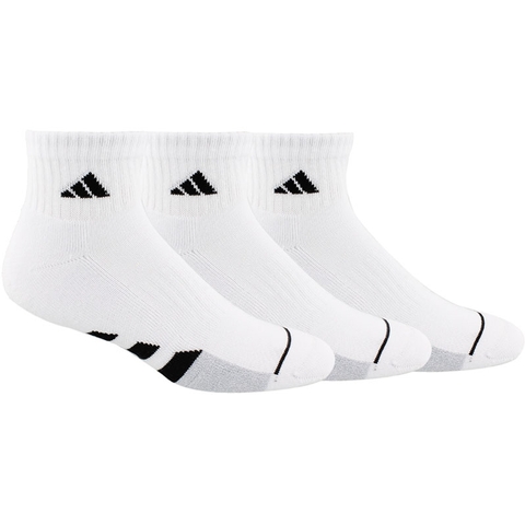 Adidas Cushioned 3-Pack Quarter Men's Tennis Socks White/black