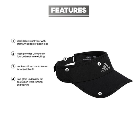 Adidas Superlite 2 Women s Visor Black silver