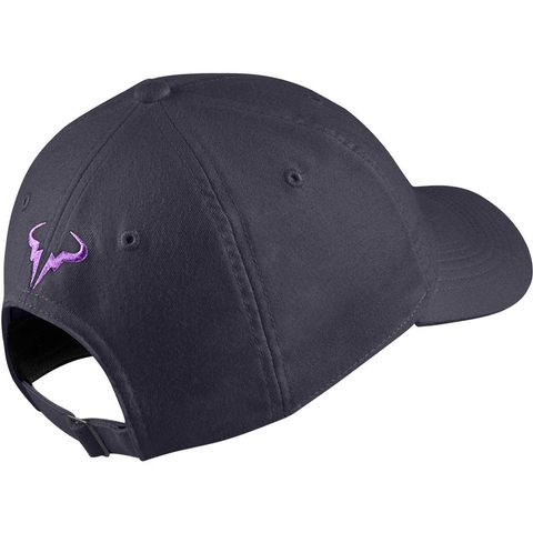 purple rafa hat