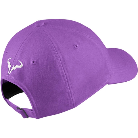 purple rafa hat