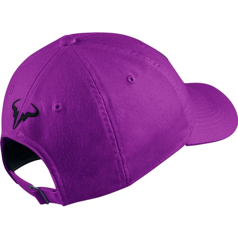 purple rafa hat