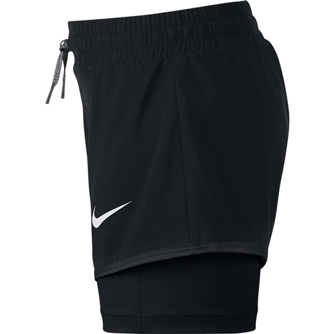 nike tennis shorts black