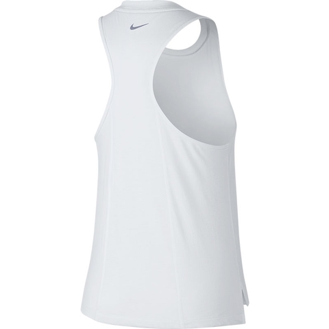 nike miler tank white