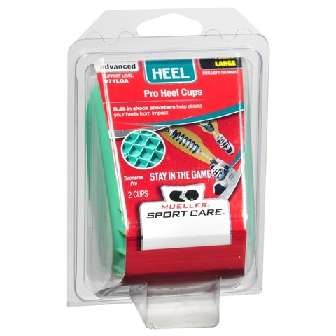 Mueller Pro Heel Cup Pair, Green