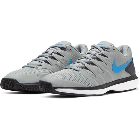 Nike Air Zoom Prestige Men's Tennis Shoe Grey/blue Nike Air Zoom Prestige Men's Tennis Shoe Grey/blue