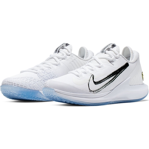 nike women's air zoom zero tennis shoes white and black