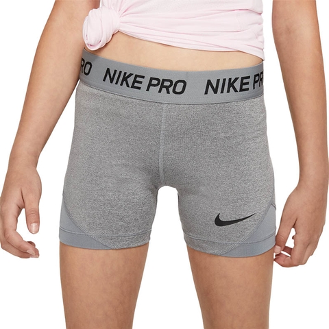 Nike Pro Girls Short Carbonheather grey