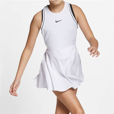 girls white tennis dress