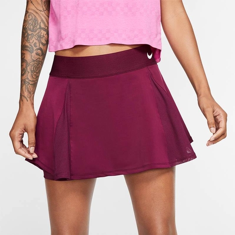 nike women's court elevated flouncy tennis skort