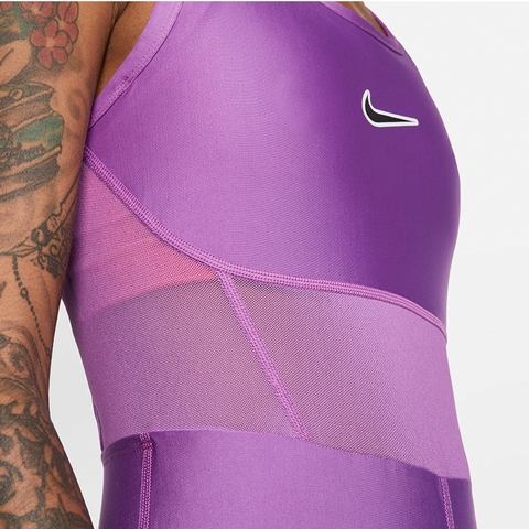 purple nike bodysuit