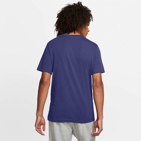 nike men's court challenge all over print tennis tee