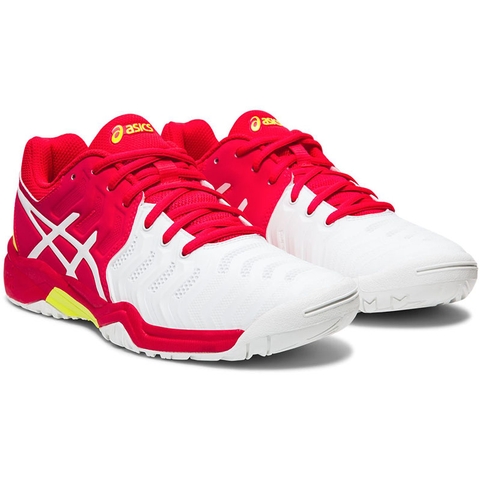 asics gel resolution 7 gs junior tennis shoe