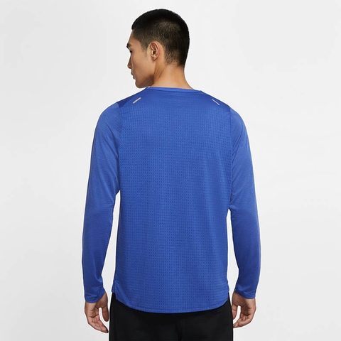 Nike Rise 365 Sleeve Men's Top Blue