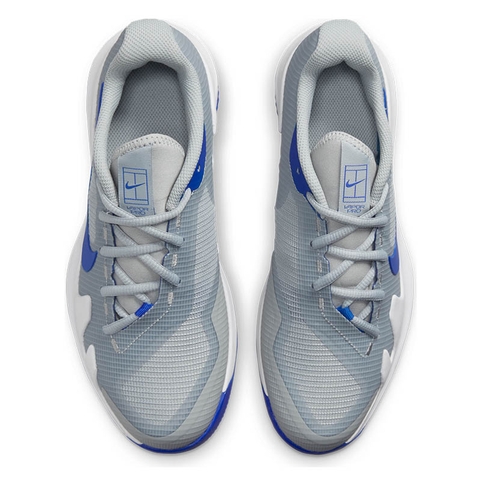 Merchandising Earth Backward Nike Vapor Pro Junior Tennis Shoe Grey/royal