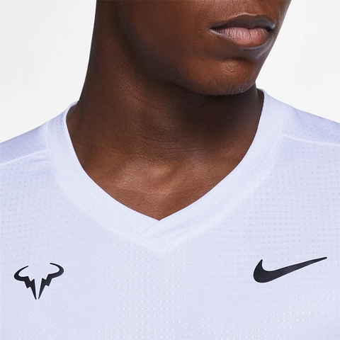 Nike Rafa Challenger Men's Tennis Top White/black Nike Rafa Challenger Men's Tennis Top White/black