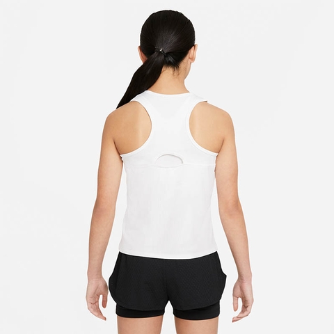 Nike Court Dri-Fit Victory Girls' Tennis Tank White/black