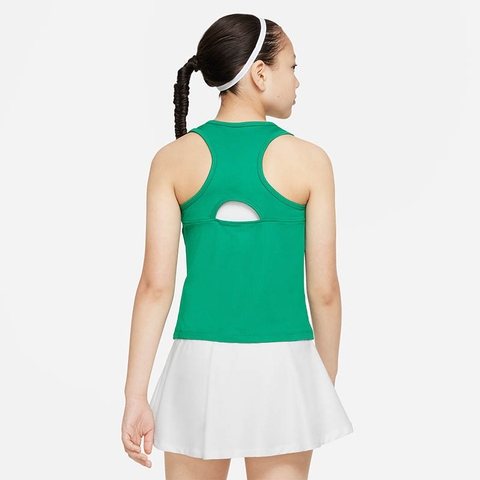 Nike Court Dri-Fit Victory Girls' Tennis Tank Green/white