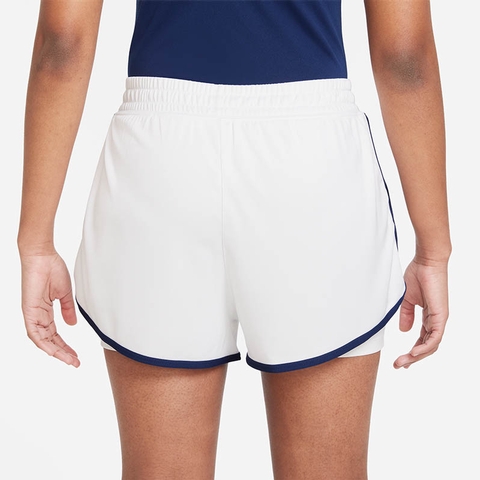 pit Sociaal Kleuterschool Nike Court Slam Women's Tennis Short White/blue