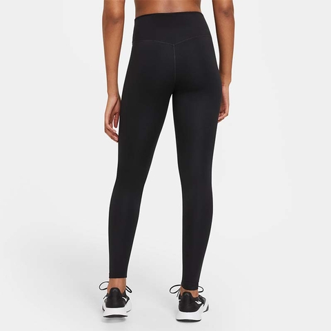 influenza Galaxy lineal Nike Dri-FIT One Mid-Rise Women's Leggings Black/white