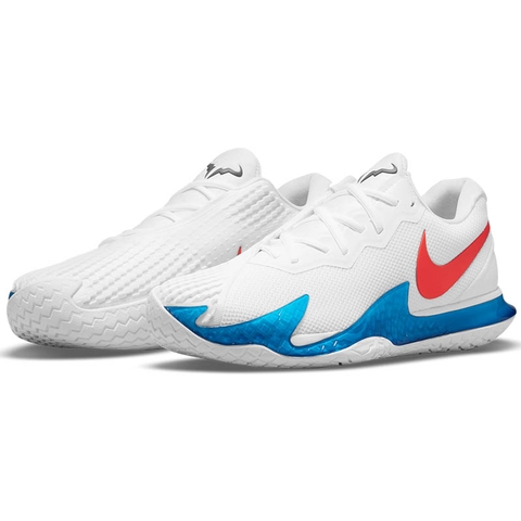 Mantel Los Weigeren Nike Vapor Cage 4 Rafa Tennis Men's Shoe White/red/blue