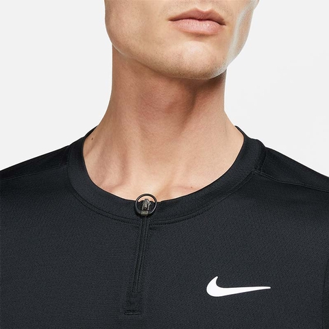 Men's L Slim Nike Court Dri-FIT Slam Tennis Top Crew Neck Shirt